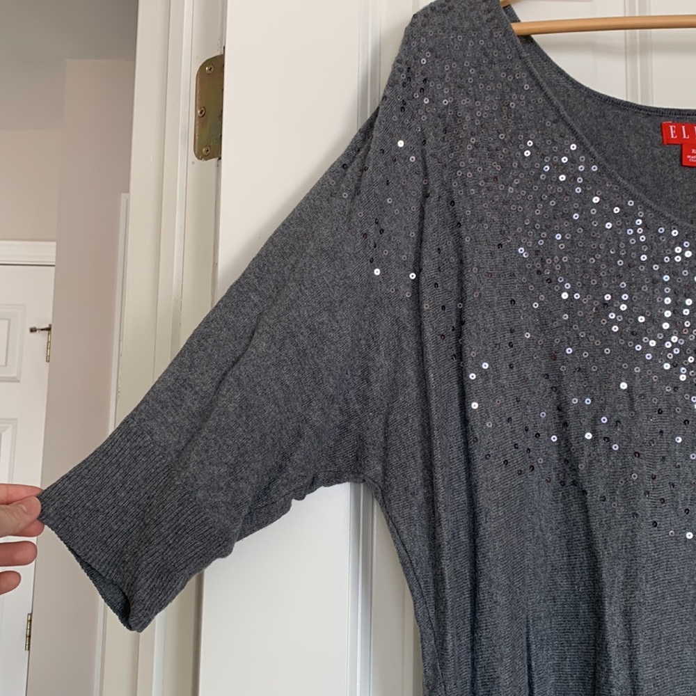 Elle grey sparkly blouse - Picture 4 of 4